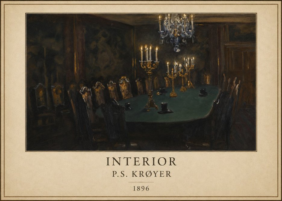 P.S. Krøyer Interior No6 - Plakát