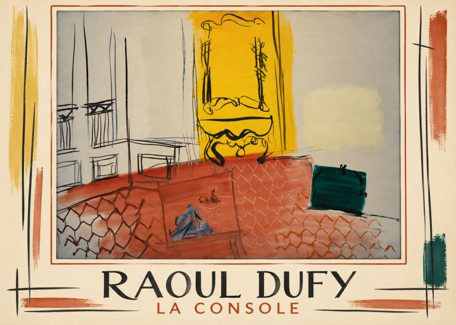 Raoul Dufy La Console No1 - Plakát