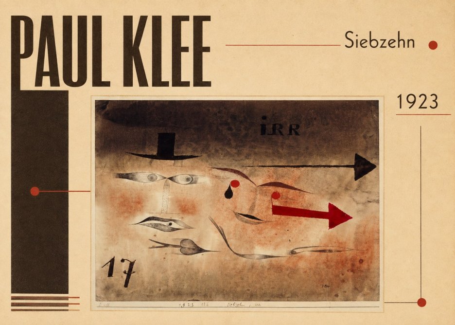 Paul Klee Siebzehn, Irr No4 - Plakát
