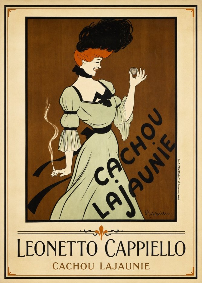 Leonetto Cappiello Cachou Lajaunie No1 - Plakát