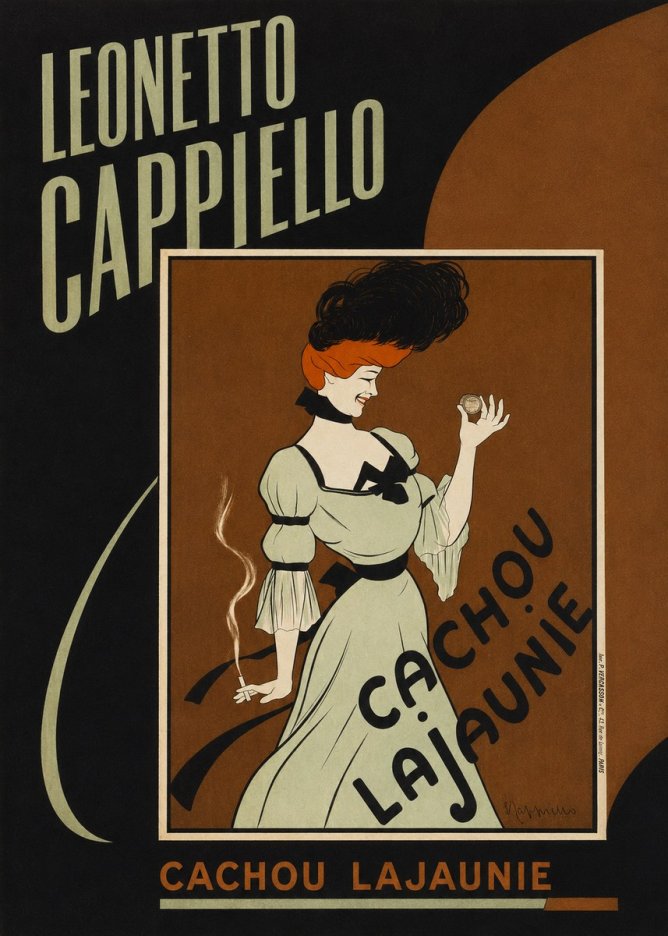 Leonetto Cappiello Cachou Lajaunie No4 - Plakát