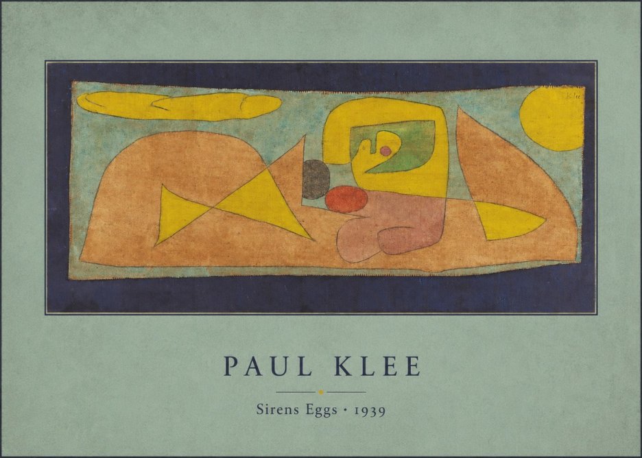 Paul Klee Sirens Eggs No3 - Plakát