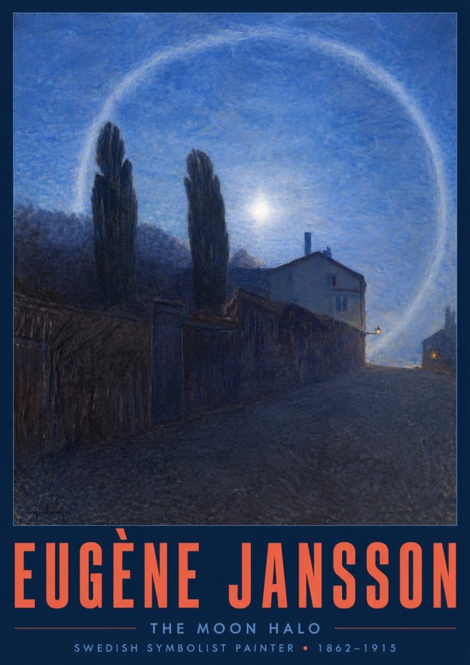 Eugène Jansson The Moon Halo No2 - Plakát