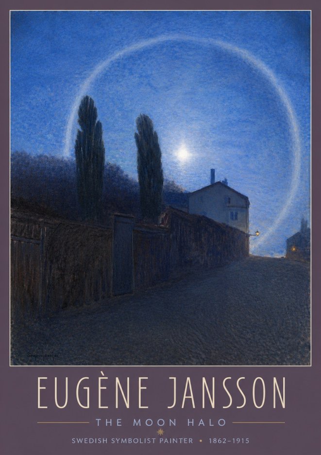 Eugène Jansson The Moon Halo No3 - Plakát