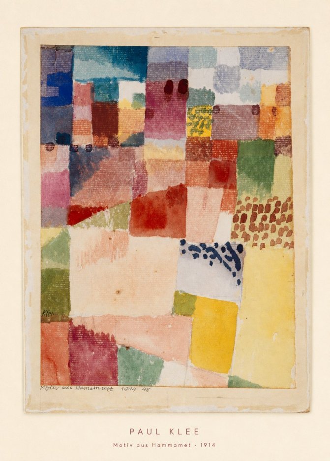 Paul Klee Motiv Aus Hammamet No4 - Plakát