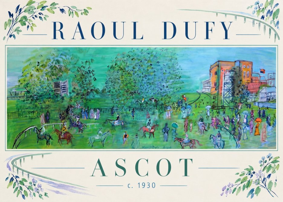 Raoul Dufy Ascot C. 1930 I No3 - Plakát