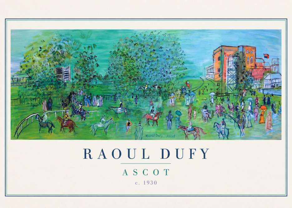 Raoul Dufy Ascot C. 1930 I No4 - Plakát