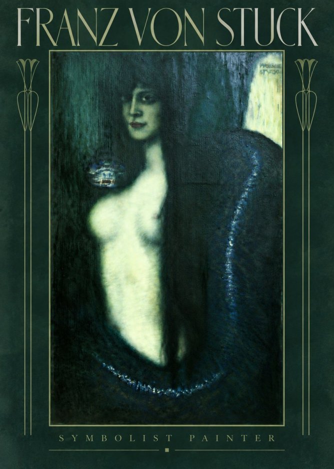 Franz von Stuck Die Sünde No6 - Plakát