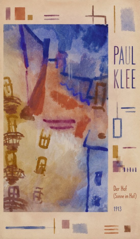 Paul Klee Der Hof (Sonne Im Hof) No4 - Plakát