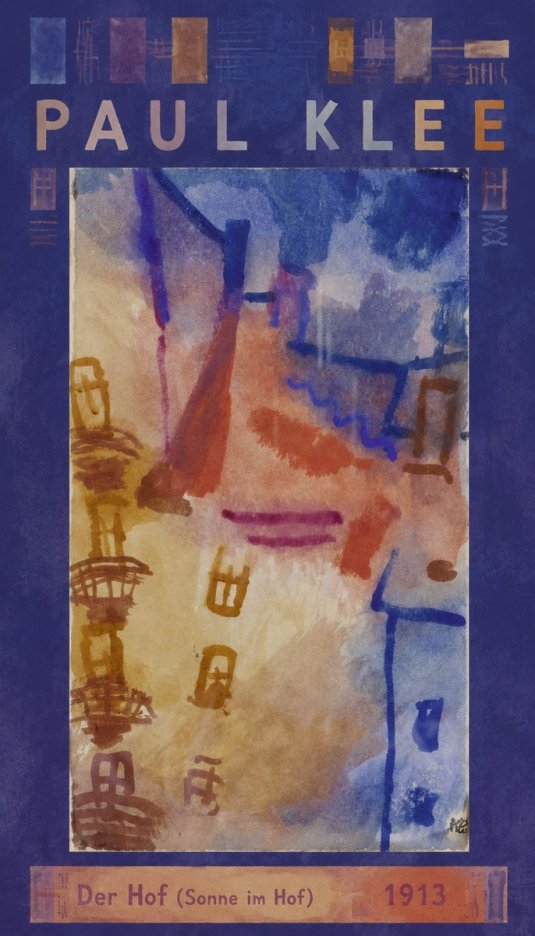 Paul Klee Der Hof (Sonne Im Hof) No6 - Plakát
