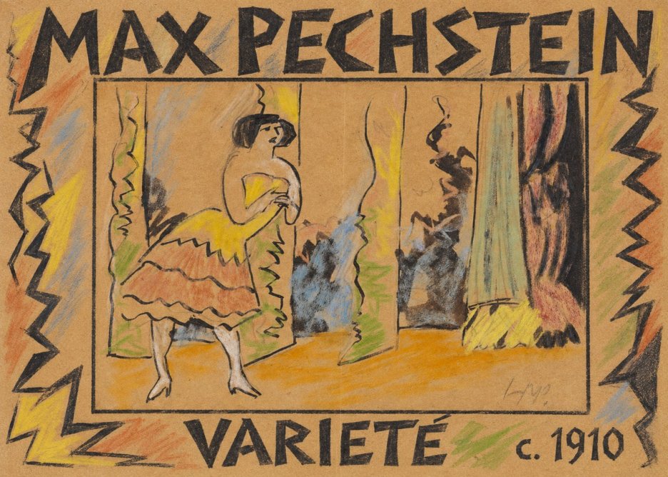 Max Pechstein Varieté No1 - Plakát