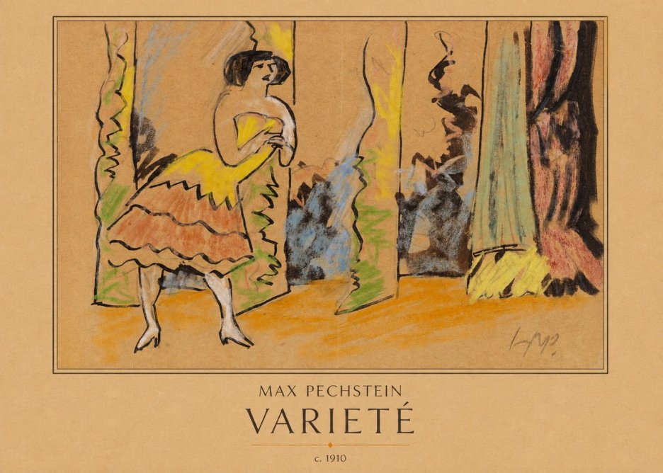 Max Pechstein Varieté No3 - Plakát