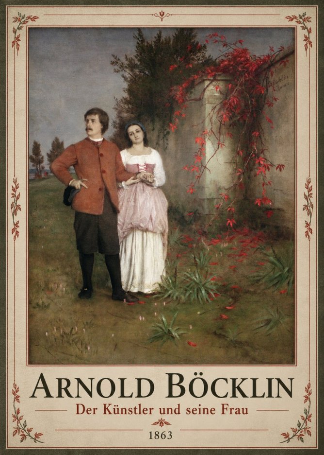 Arnold Böcklin Der Künstler Und Seine Frau No1 - Plakát