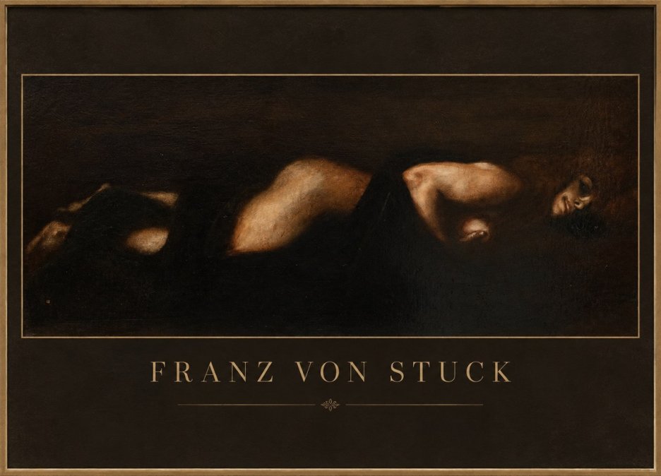 Franz von Stuck Der Schlaf No1 - Plakát