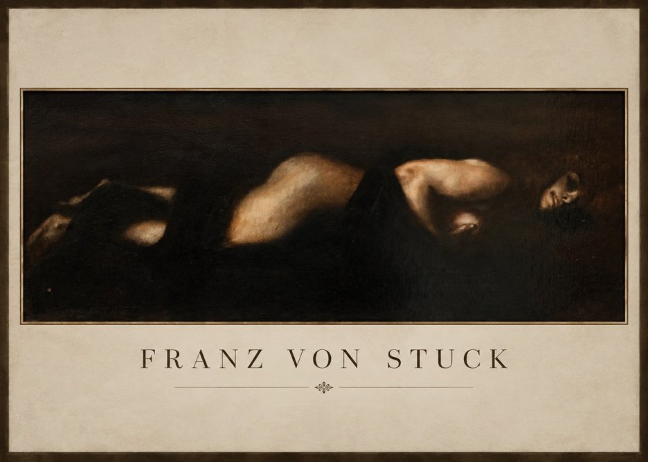 Franz von Stuck Der Schlaf No2 - Plakát