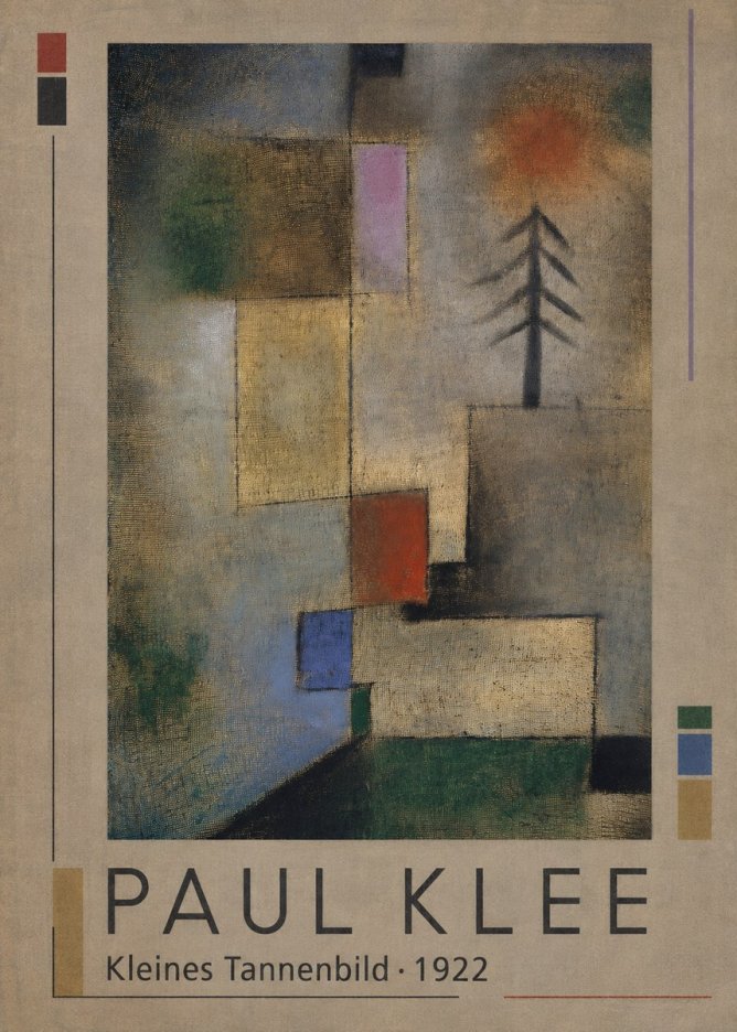 Paul Klee Kleines Tannenbild No1 - Plakát