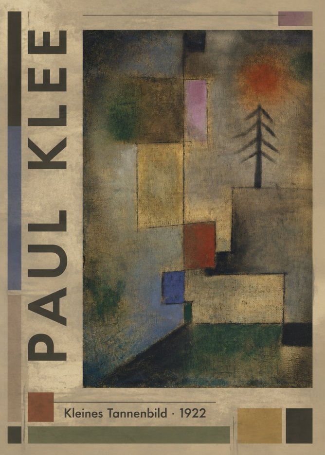 Paul Klee Kleines Tannenbild No2 - Plakát