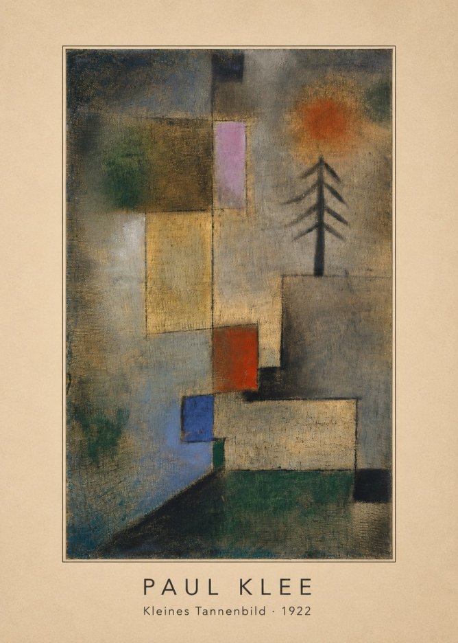 Paul Klee Kleines Tannenbild No4 - Plakát