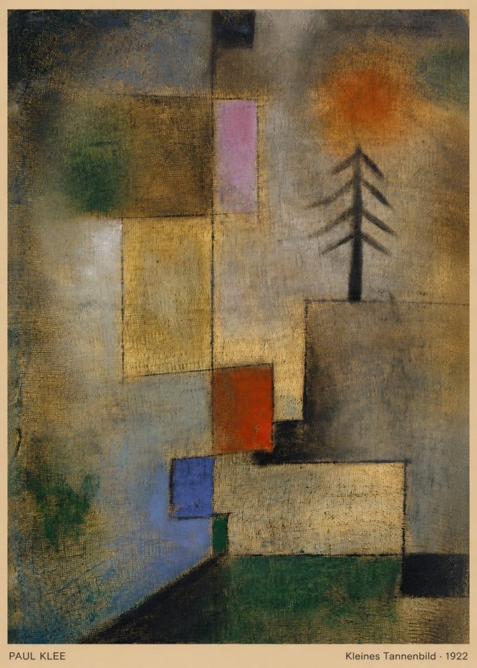 Paul Klee Kleines Tannenbild No5 - Plakát