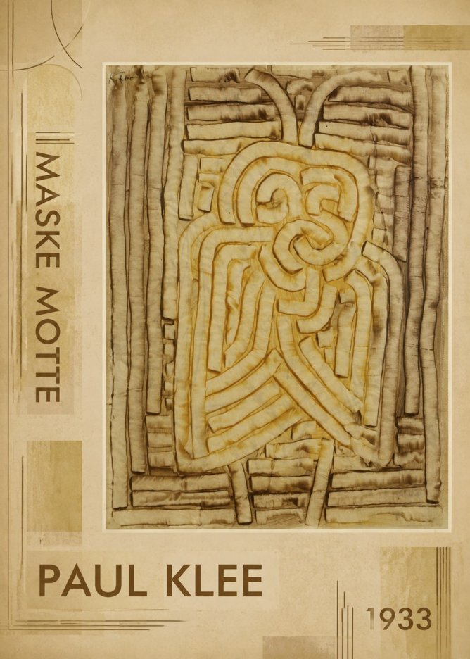 Paul Klee Maske Motte No2 - Plakát