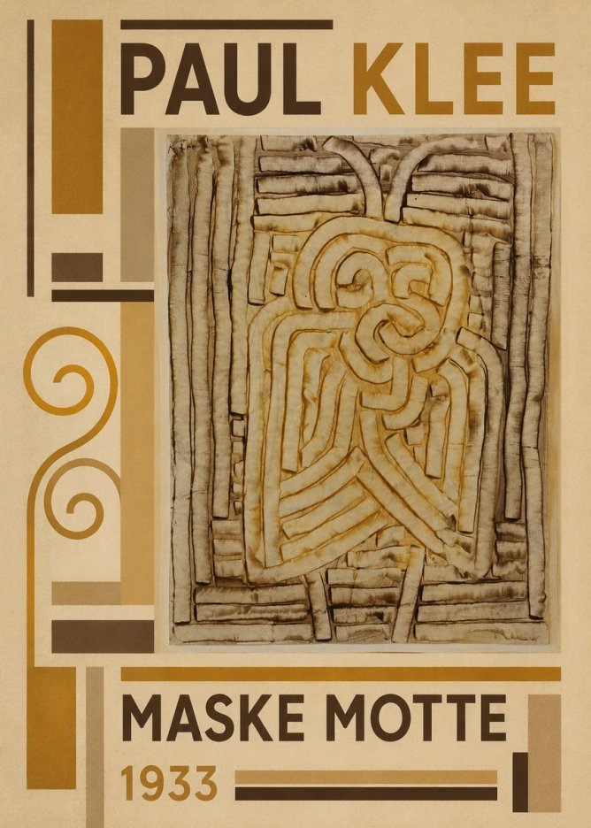 Paul Klee Maske Motte No3 - Plakát