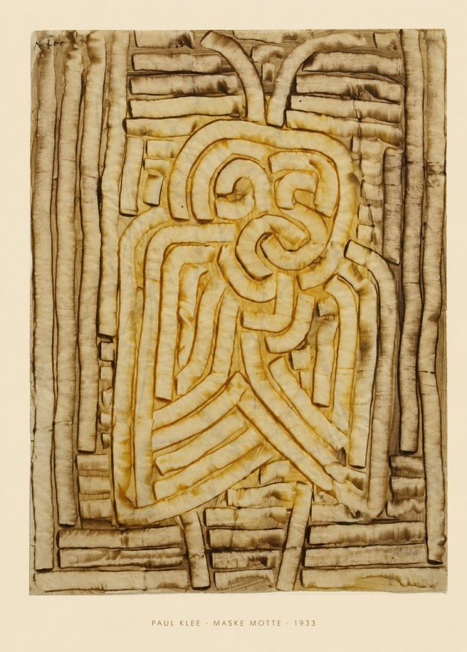 Paul Klee Maske Motte No5 - Plakát