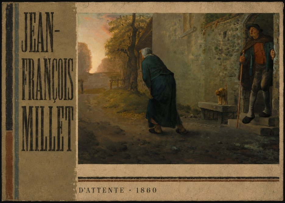 Jean-François Millet D'attente No2 - Plakát