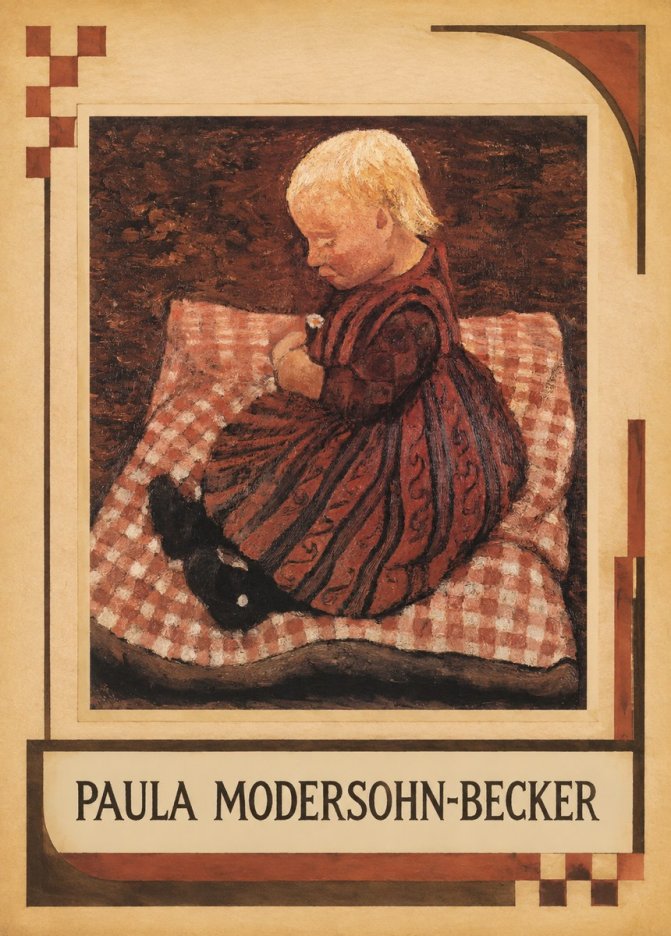 Paula Modersohn-Becker Girl with Flower No1 - Plakát