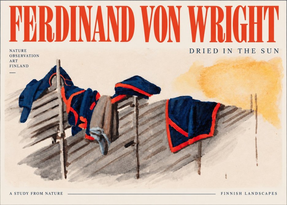 Ferdinand von Wright Study of Military Clothing No4 - Plakát