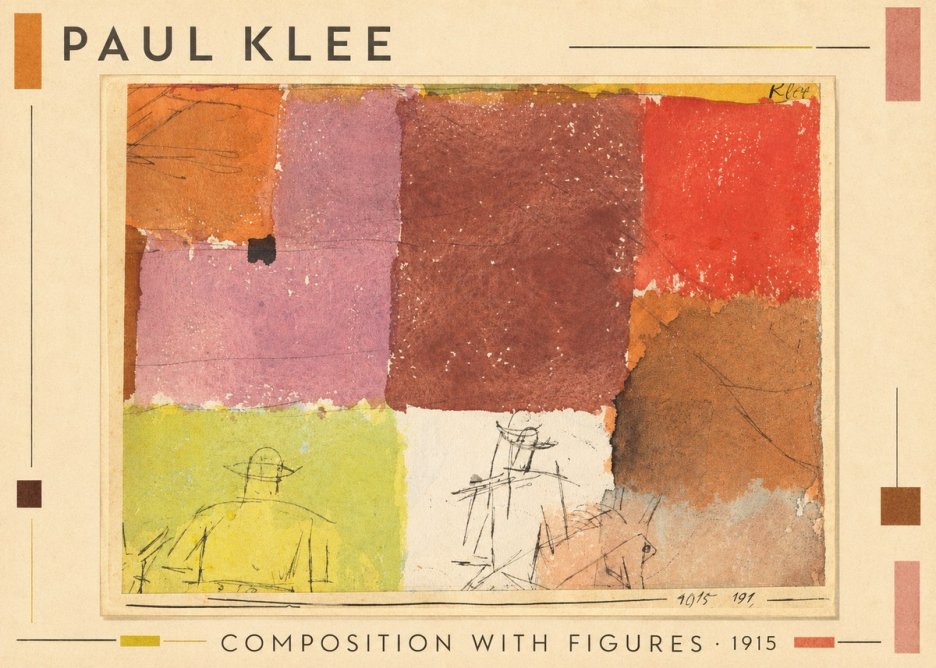 Paul Klee Composition with Figures II No1 - Plakát