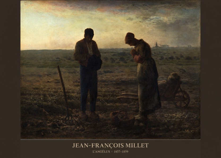 Jean-François Millet L'angélus III No5 - Plakát