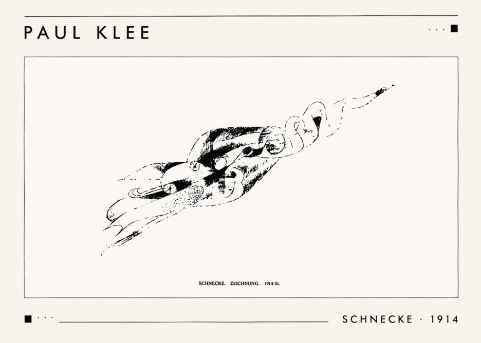 Paul Klee Schnecke No1 - Plakát