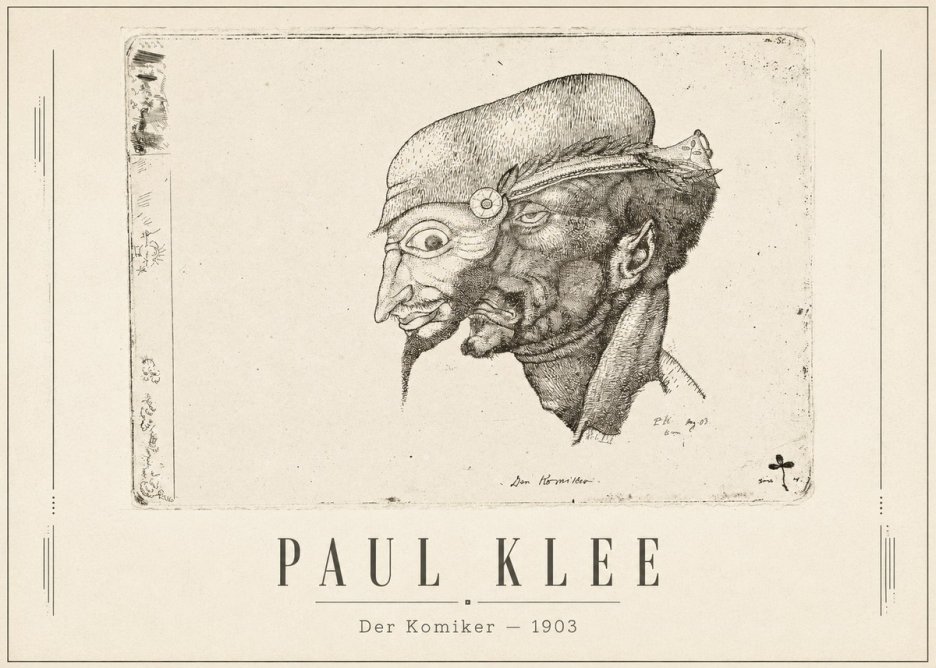 Paul Klee Der Komiker No1 - Plakát