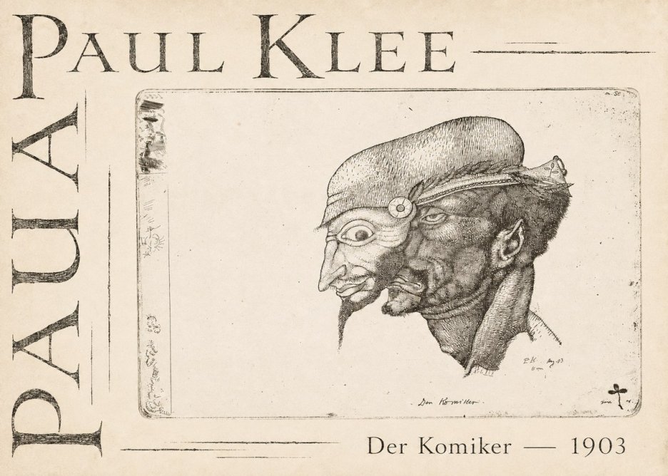 Paul Klee Der Komiker No3 - Plakát