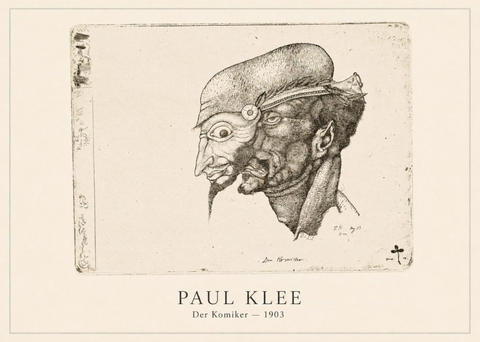 Paul Klee Der Komiker No4 - Plakát