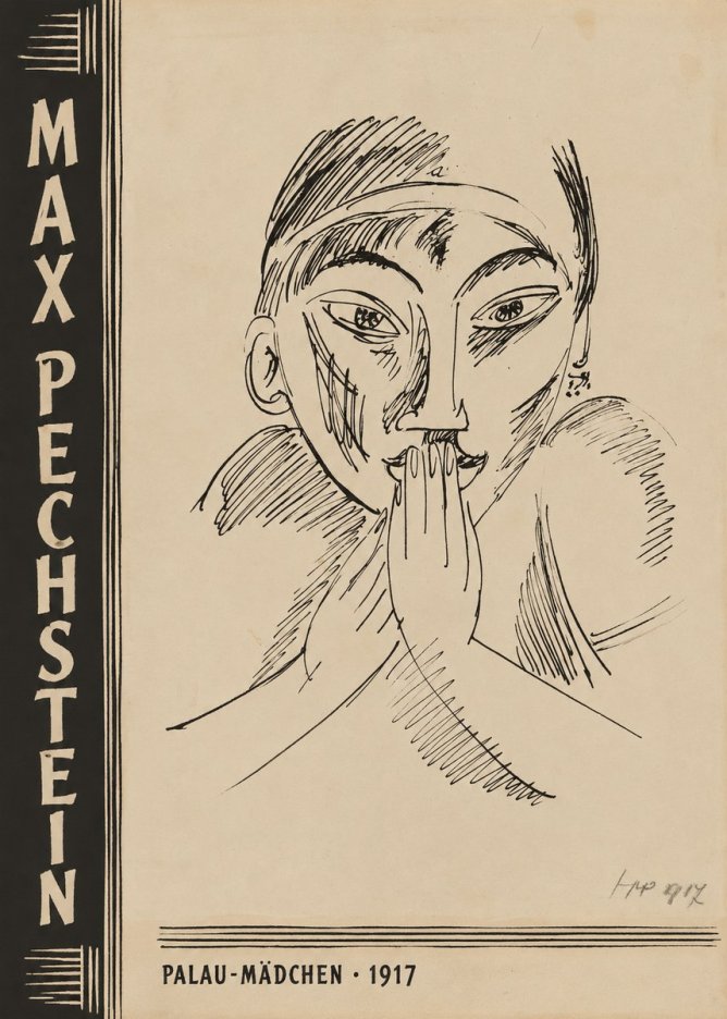 Max Pechstein Palau-mädchen No3 - Plakát