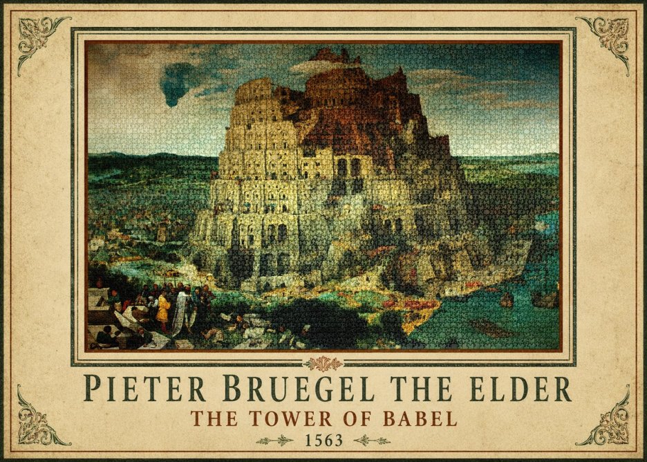 Pieter Bruegel The Tower of Babel XV No1 - Plakát