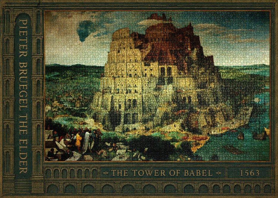 Pieter Bruegel The Tower of Babel XV No2 - Plakát
