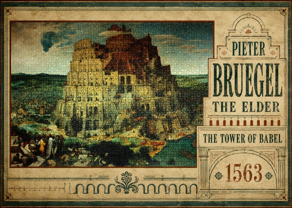 Pieter Bruegel The Tower of Babel XV No5 - Plakát