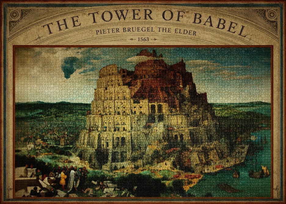 Pieter Bruegel The Tower of Babel XV No6 - Plakát
