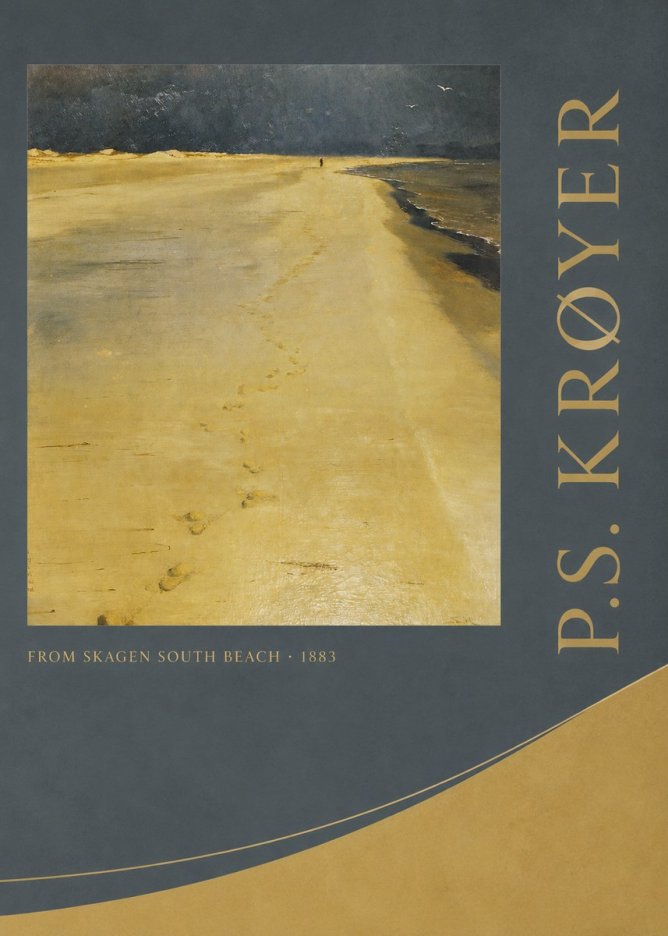 P.S. Krøyer From Skagen South Beach No2 - Plakát