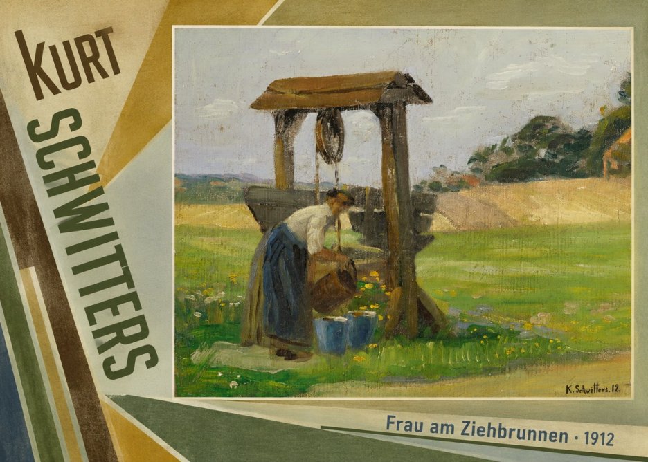 Kurt Schwitters Frau Am Ziehbrunnen No5 - Plakát