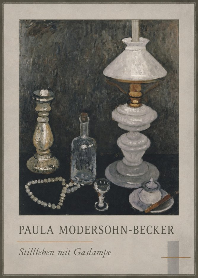 Paula Modersohn-Becker Stillleben Mit Gaslampe No1 - Plakát
