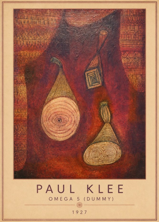 Paul Klee Omega 5 (Dummy) No4 - Plakát