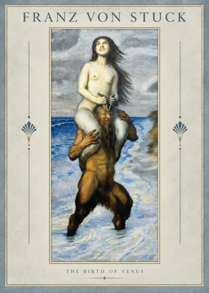 Franz von Stuck The Birth of Venus No2 - Plakát