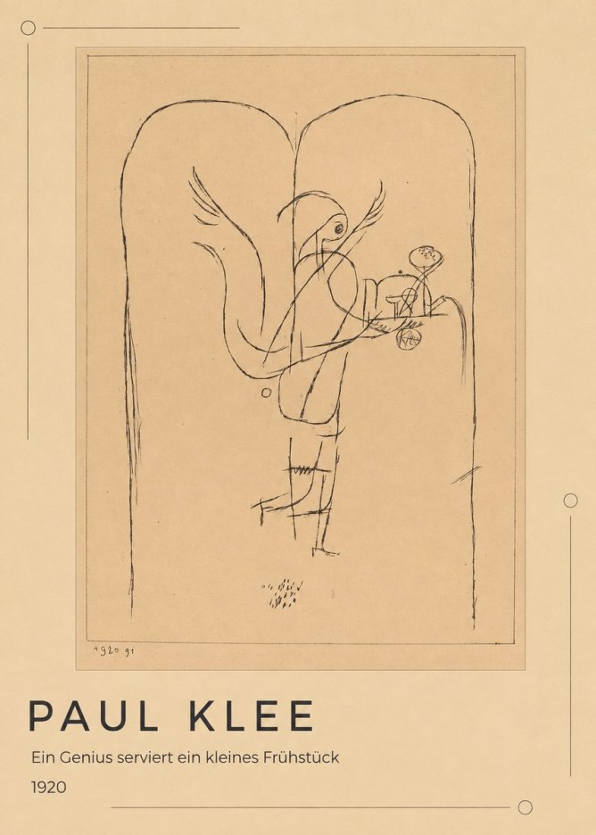 Paul Klee Ein Genius Serviert Ein Kleines Frühstück No1 - Plakát