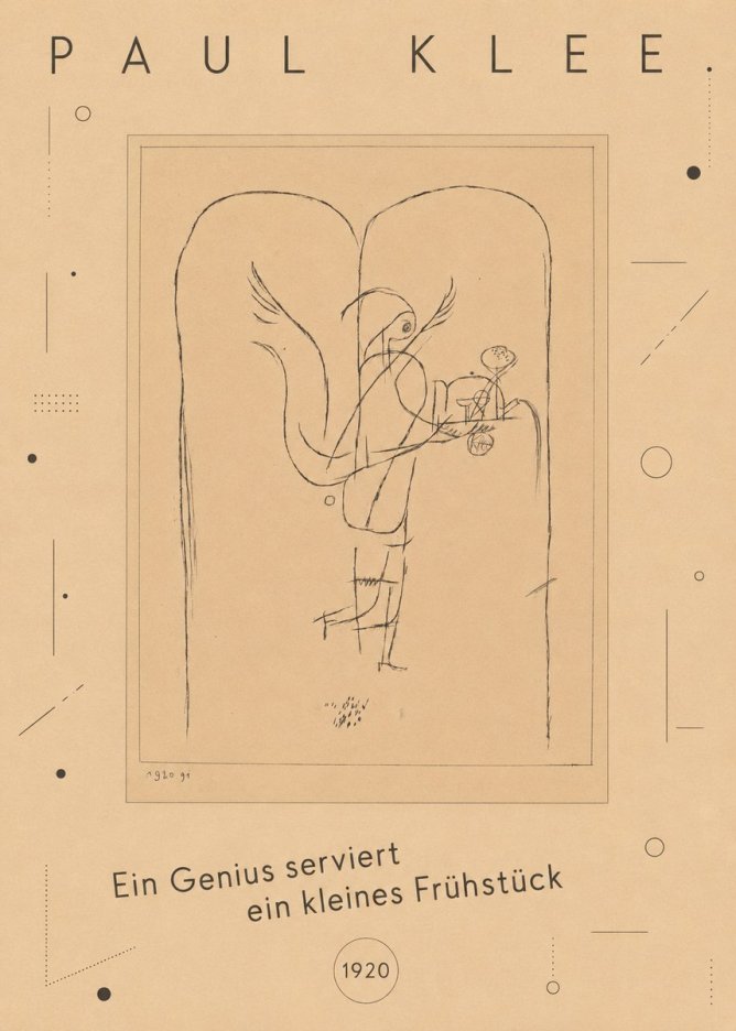 Paul Klee Ein Genius Serviert Ein Kleines Frühstück No3 - Plakát