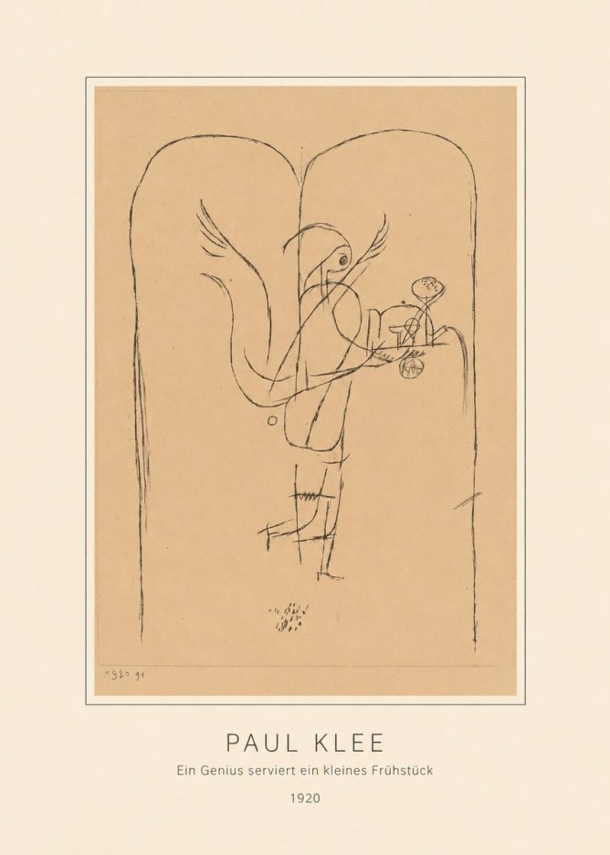 Paul Klee Ein Genius Serviert Ein Kleines Frühstück No4 - Plakát