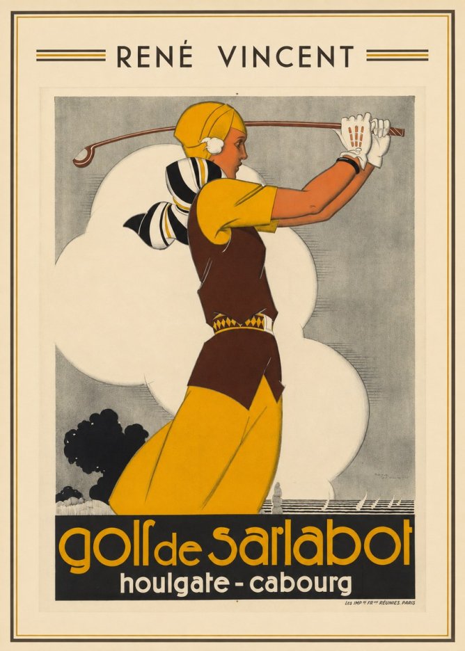 René Vincent Golf De Sarlabot No1 - Plakát