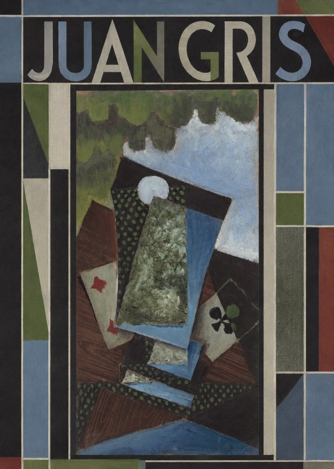 Juan Gris Playing Cards and a Siphon No3 - Plakát